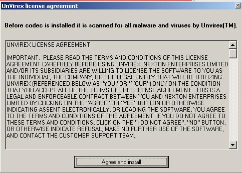 Unvirex Eula